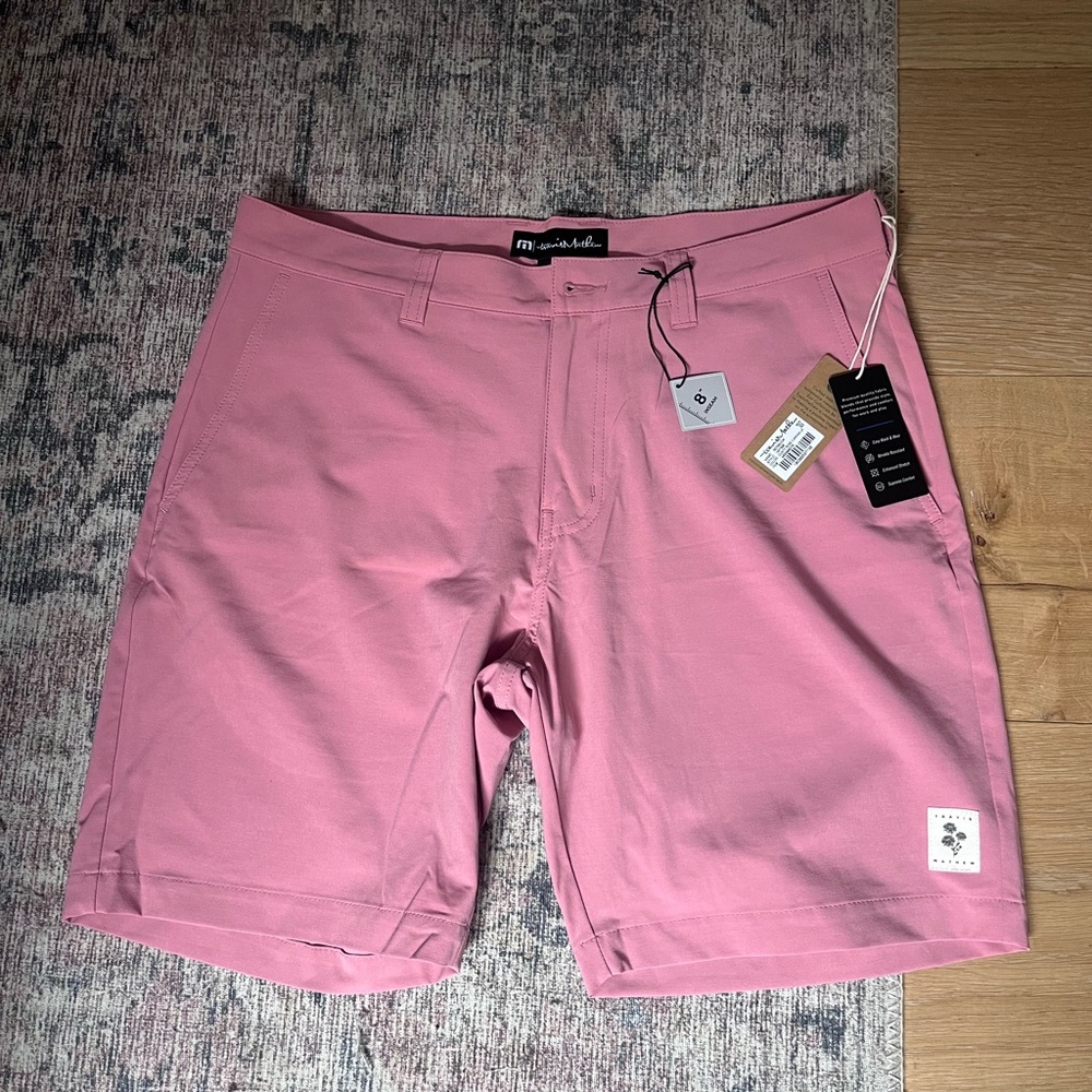 TravisMathew Pink Men’s Performance Shorts